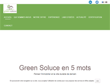 Tablet Screenshot of greensoluce.com